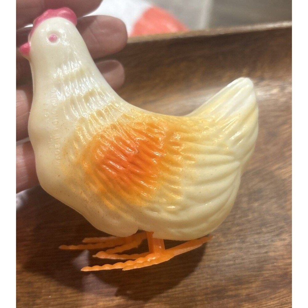 Vintage Easter Unlimited Easter Spring Chicken Decor Toy Made in Hong Kong